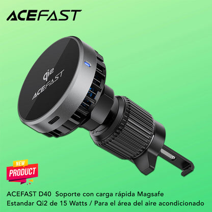 ACEFAST D40  Soporte con carga inalámbrica Qi2