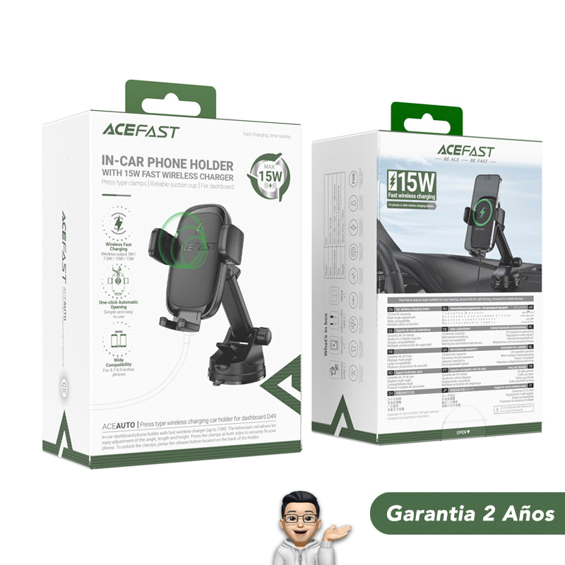 ACEFAST D49 Soporte con carga inalámbrica rápida