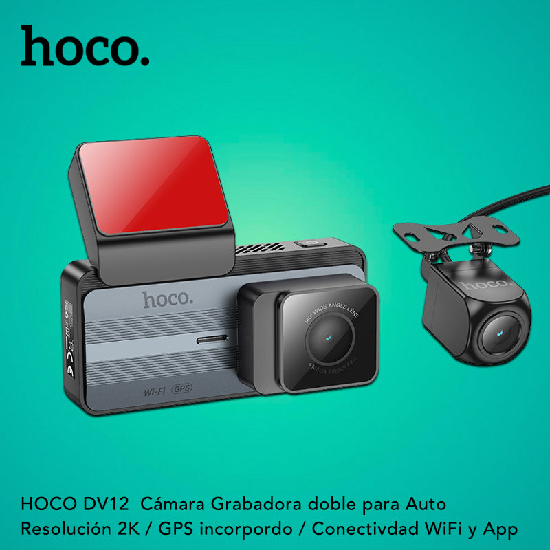 HOCO DV12  Grabadoras para vehículo con pantalla GPS