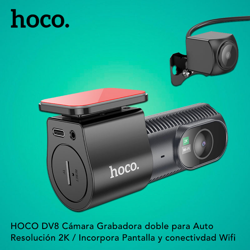 HOCO DV8  Grabadoras para vehículo con pantalla
