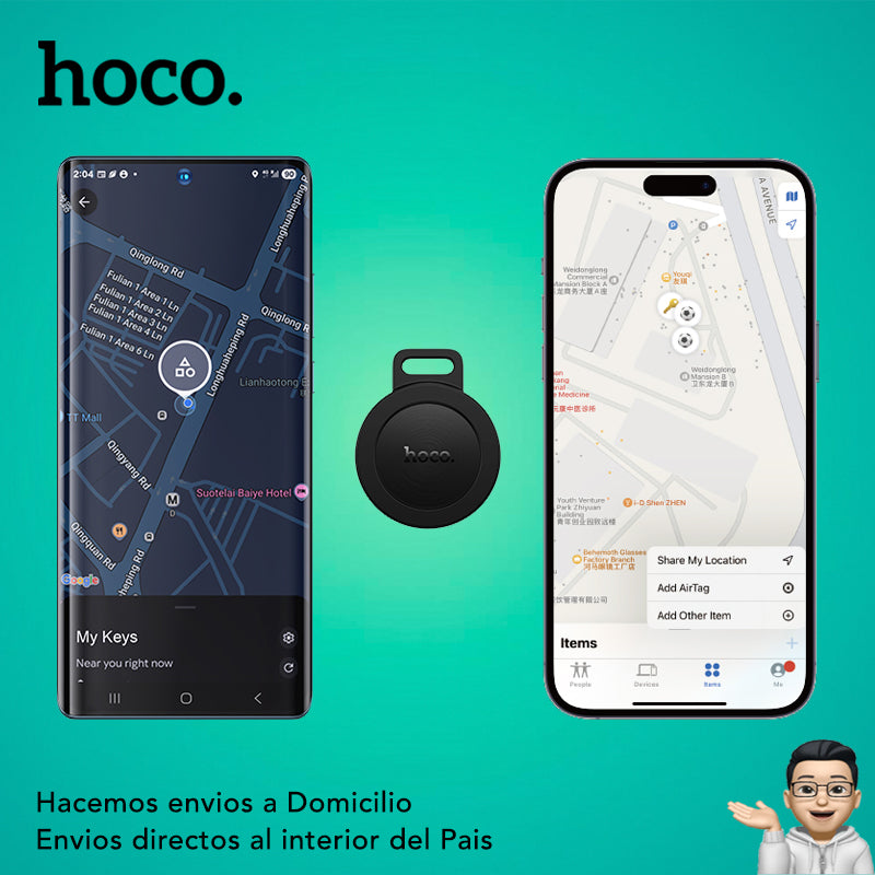 HOCO E101 Dispositivo de rastreo inteligente 2en1