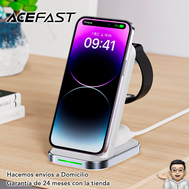 ACEFAST E15 Cargador inalámbrico 3en1