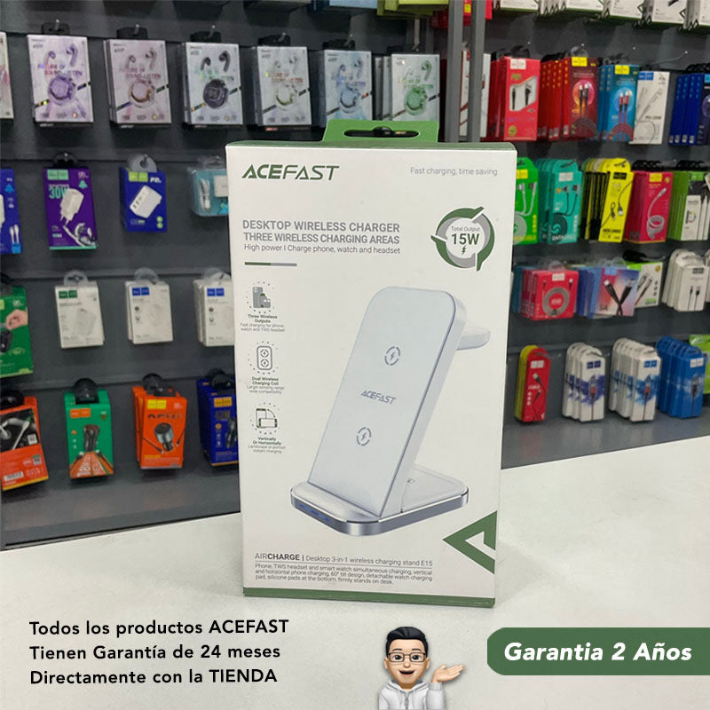 ACEFAST E15 Cargador inalámbrico 3en1