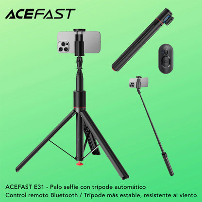 ACEFAST E31 Palo selfie con trípode automático