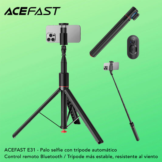 ACEFAST E31 Palo selfie con trípode automático