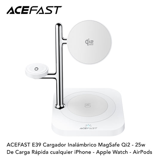 ACEFAST E39 Cargador inalámbrico Qi2 3en1