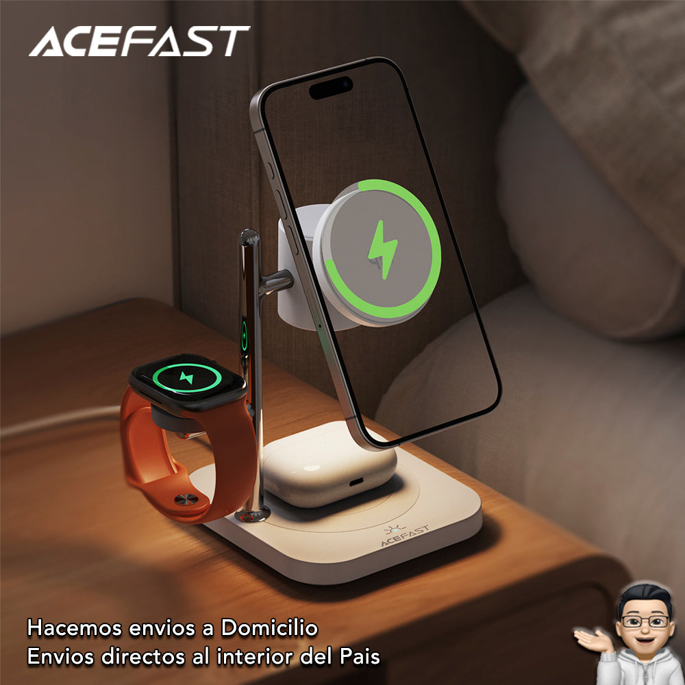ACEFAST E39 Cargador inalámbrico Qi2 3en1