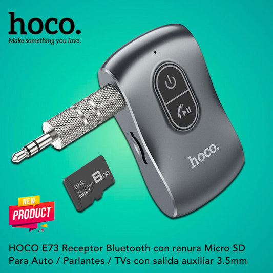 HOCO E73 Receptor Bluetooth con lector Micro SD