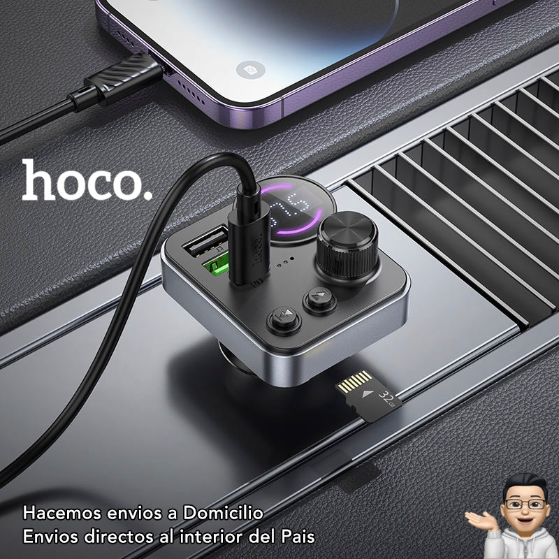 HOCO E86 Transmisor y Cargador de Auto Rápido 48W