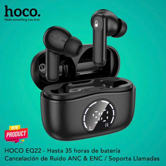 HOCO EQ22 Audífonos TWS con ANC y ENC
