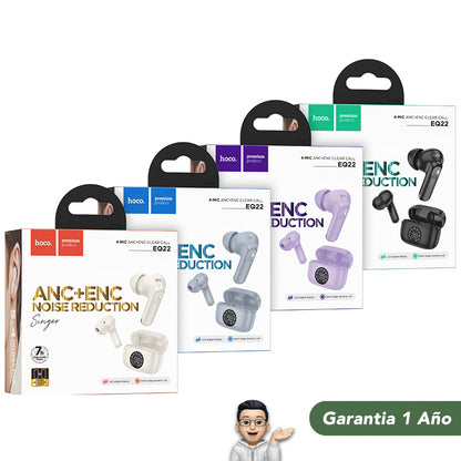 HOCO EQ22 Audífonos TWS con ANC y ENC