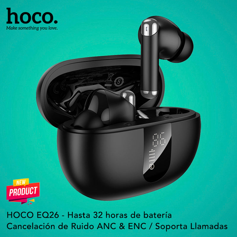 HOCO EQ26 Audífonos TWS con ANC y ENC