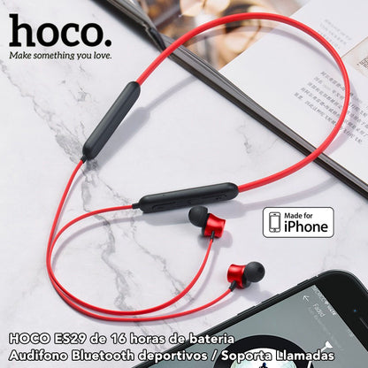 HOCO ES29 Audífonos Bluetooth tipo Collar de 16 horas