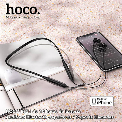HOCO ES51 Audífonos Bluetooth tipo Collar de 10 horas