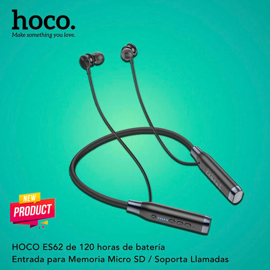 HOCO ES62 Audífonos Bluetooth tipo Collar de 120 horas
