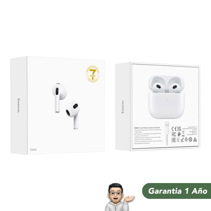 HOCO EW42 Audífonos TWS (Tipo Airpods 3)