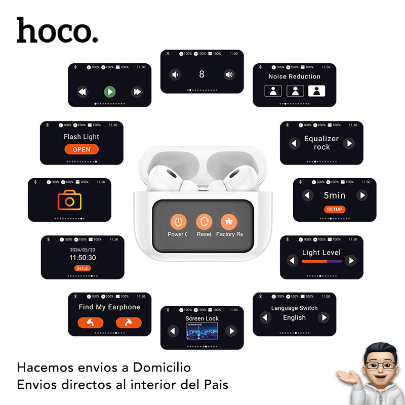 HOCO EW72 Audífonos TWS con pantalla LED