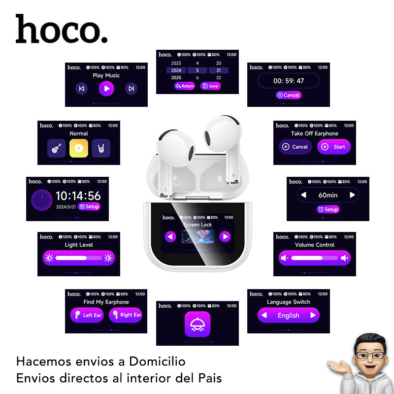 HOCO EW82 Audífonos TWS con pantalla LED