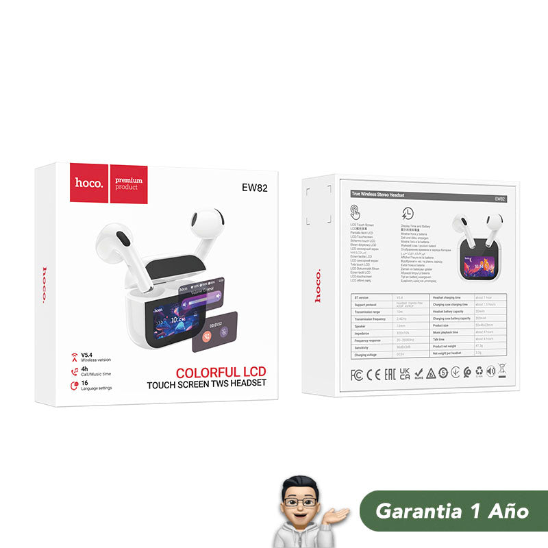 HOCO EW82 Audífonos TWS con pantalla LED