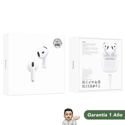 HOCO EW85 Audífonos TWS con ANC (Tipo Airpods 4)