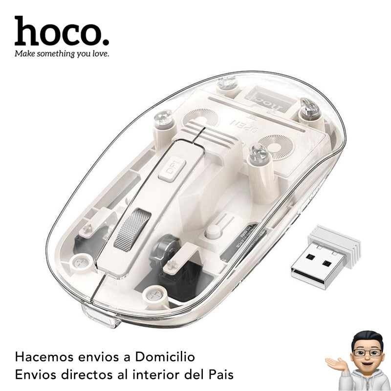 HOCO GM26 Mouse inalámbrico y Bluetooth