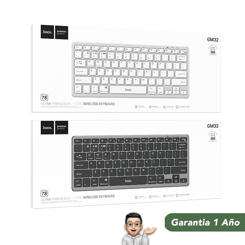 HOCO GM32 Teclado inalambrico y Bluetooth