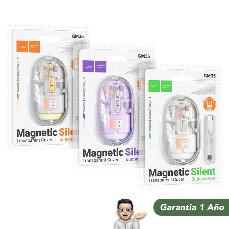 HOCO GM35 Mouse inalámbrico y Bluetooth