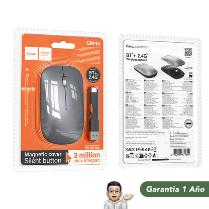 HOCO GM43 Mouse inalámbrico y Bluetooth