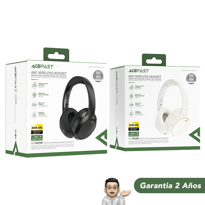 ACEFAST H6  Audífonos Bluetooth Headset con ANC