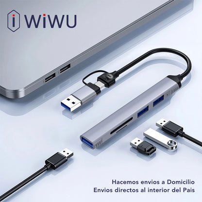 WIWU Wi-HB003 Adaptador HUB Tipo-C 5en1