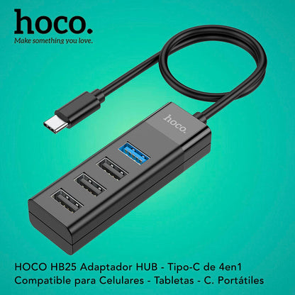 HOCO HB25 Adaptador HUB Tipo-C