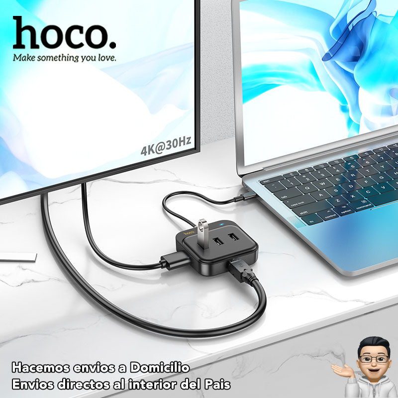 HOCO HB37 Adaptador HUB Tipo-C 6en1