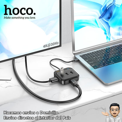 HOCO HB37 Adaptador HUB Tipo-C 6en1