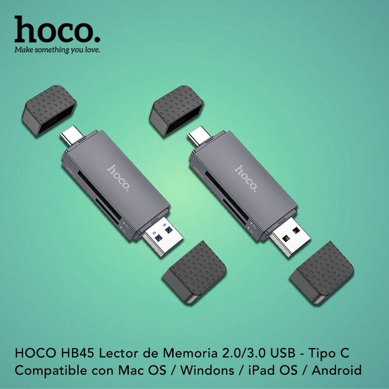 HOCO HB45 Lector de Memoria Tipo C / USB