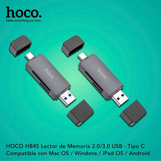 HOCO HB45 Lector de Memoria Tipo C / USB