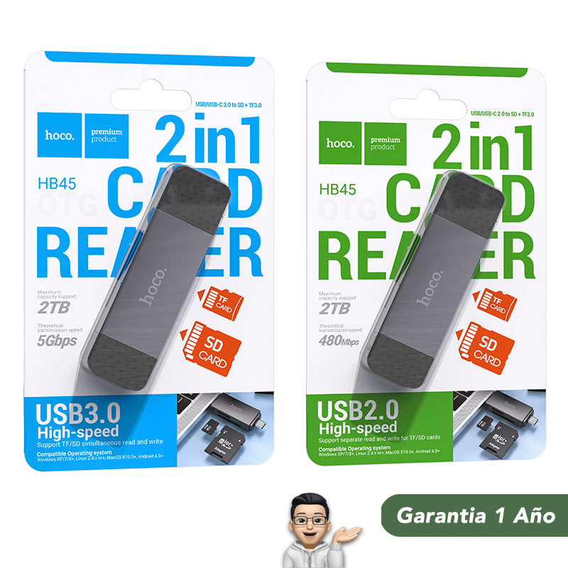 HOCO HB45 Lector de Memoria Tipo C / USB