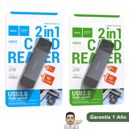 HOCO HB45 Lector de Memoria Tipo C / USB