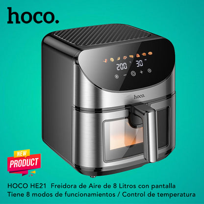 HOCO HE21 Freidora de Aire de 8 Litros transparente