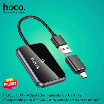 HOCO HU1 Adaptador inalámbrico CarPlay para auto