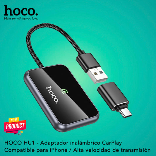 HOCO HU1 Adaptador inalámbrico CarPlay para auto