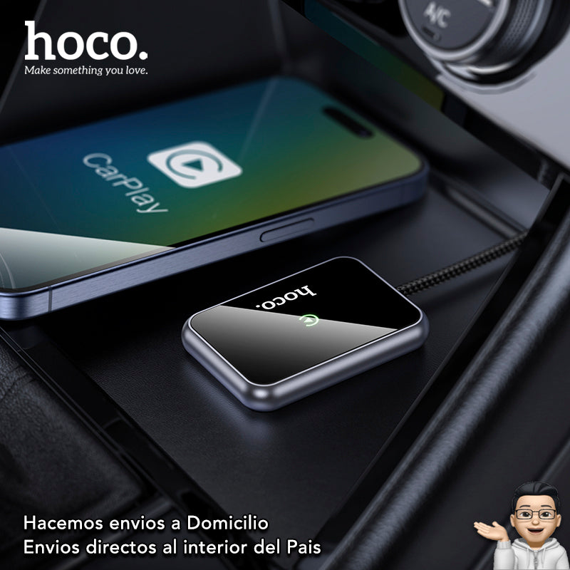 HOCO HU1 Adaptador inalámbrico CarPlay para auto