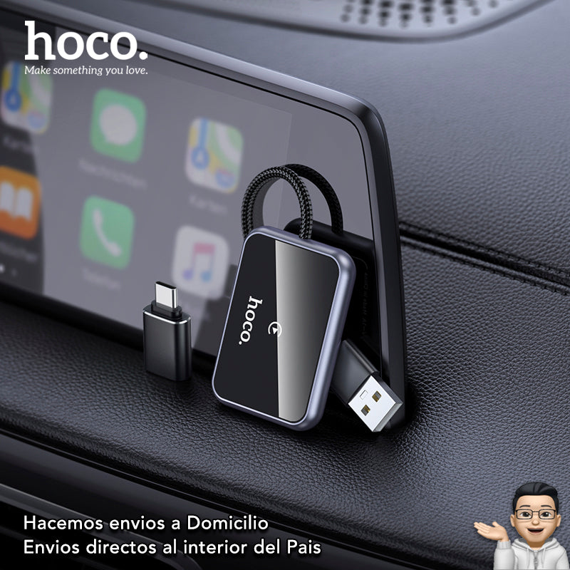 HOCO HU1 Adaptador inalámbrico CarPlay para auto