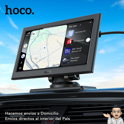 HOCO HU2 Pantalla portátil inalámbrica para auto