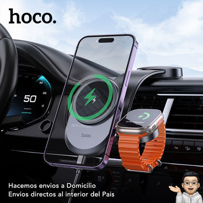 HOCO HW28 Soporte con carga inalámbrica 2en1