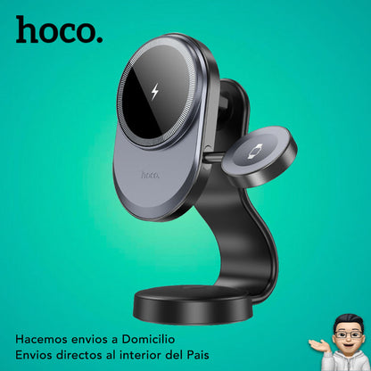 HOCO HW28 Soporte con carga inalámbrica 2en1