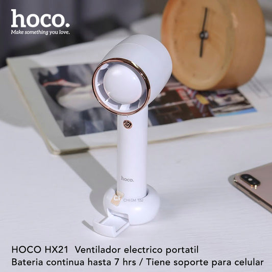 HOCO HX21  Ventilador eléctrico portátil