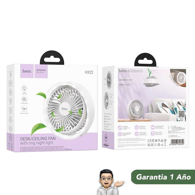 HOCO HX22  Ventilador eléctrico portátil