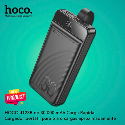 HOCO J123B de 30000 mAh Carga rápida