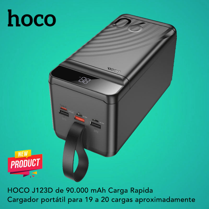 HOCO J123D de 90000 mAh Carga rápida