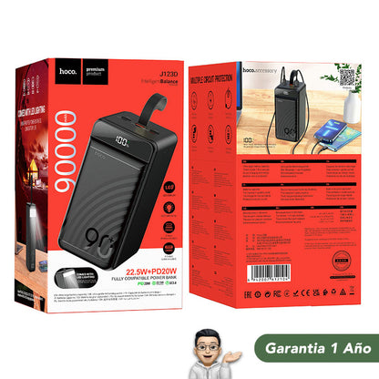 HOCO J123D de 90000 mAh Carga rápida